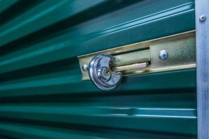 Green storage space with a lock